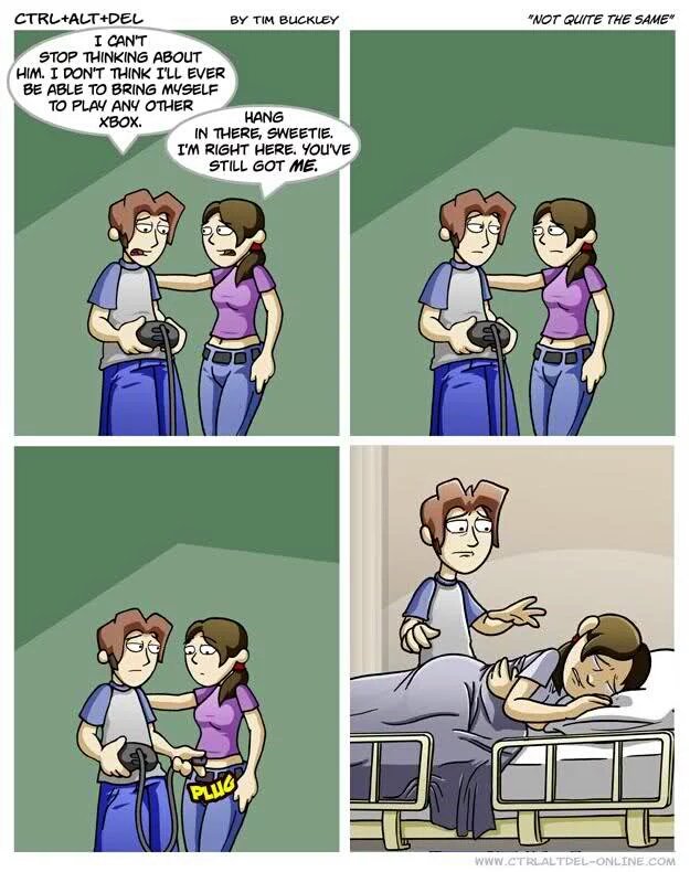 Wife fucks husband cleans Ctrl alt del lilah hentai